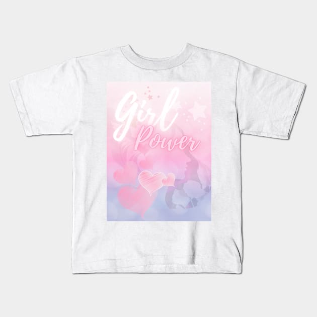 Girl power Kids T-Shirt by Studio468